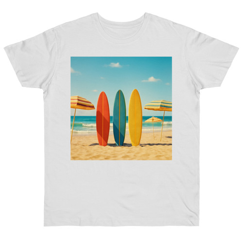 Retro Beach Vibes - Single Jersey T-shirt