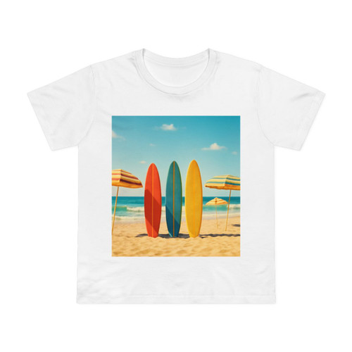 Retro Beach Vibes - Women’s Maple Tee 