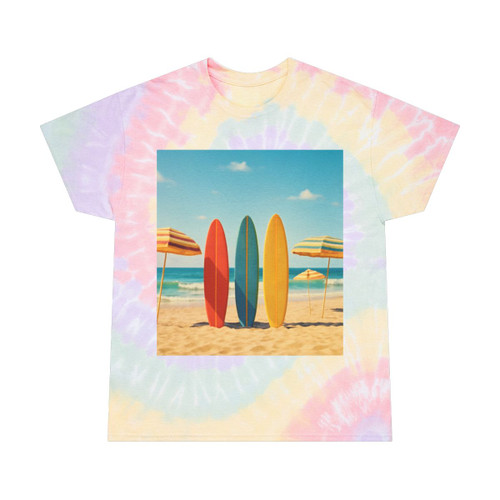Retro Beach Vibes - Tie-Dye Tee, Spiral