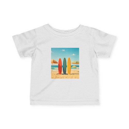 Retro Beach Vibes - Infant Fine Jersey Tee