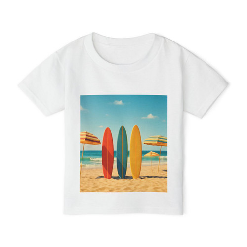 Retro Beach Vibes - Heavy Cotton™ Toddler T-shirt