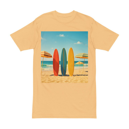 Retro Beach Vibes - Men's Heavyweight Tee