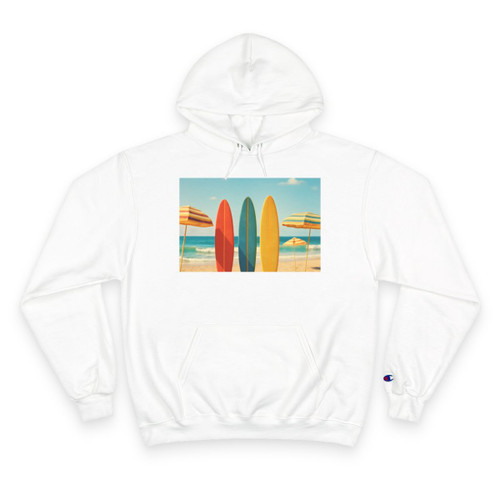 Retro Beach Vibes - Champion Hoodie