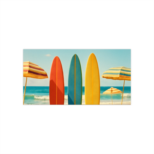 Retro Beach Vibes - Bumper Stickers