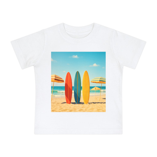 Retro Beach Vibes - Baby Short Sleeve T-Shirt