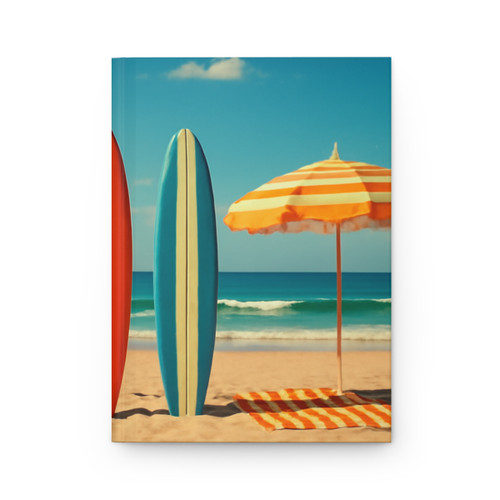 Retro Beach Vibes - Hardcover Journal Matte