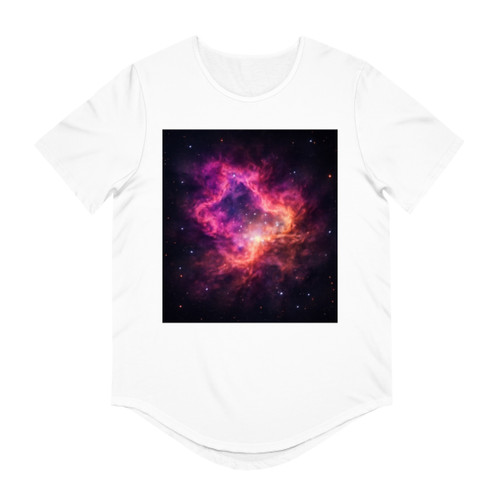 Nebula Dreamscape - Men's Jersey Curved Hem Tee