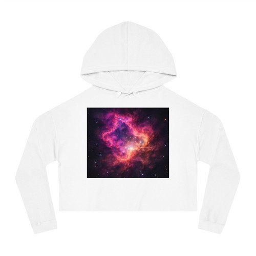 Nebula Dreamscape - Women’s Cropped Hooded Sweatshirt