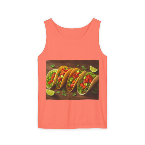 Spicy Taco Fiesta - Unisex Garment-Dyed Tank Top