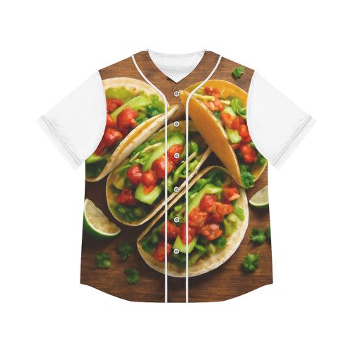 Spicy Taco Fiesta - Women's Baseball Jersey (AOP)