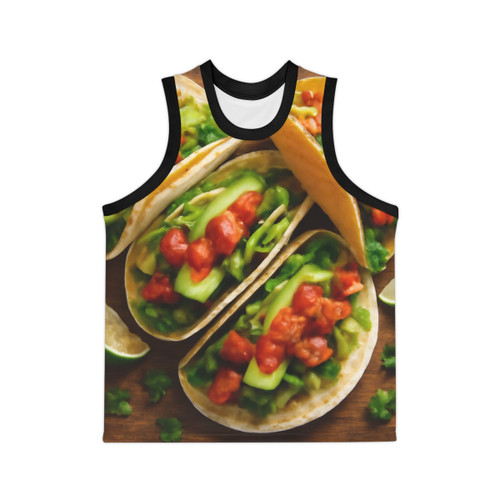 Spicy Taco Fiesta - Unisex Basketball Jersey (AOP)
