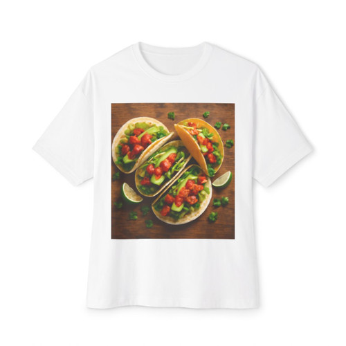 Spicy Taco Fiesta - Unisex Oversized Boxy Tee