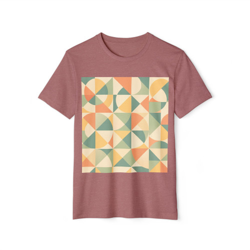 Geometric Harmony - Unisex Recycled Organic T-Shirt