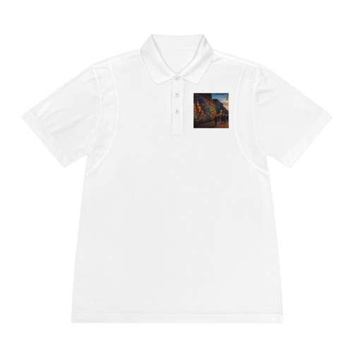 Berlin Graffiti Vibrance - Men's Sport Polo Shirt