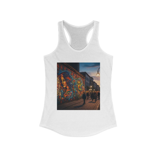 Berlin Graffiti Vibrance - Women's Ideal Racerback Tank