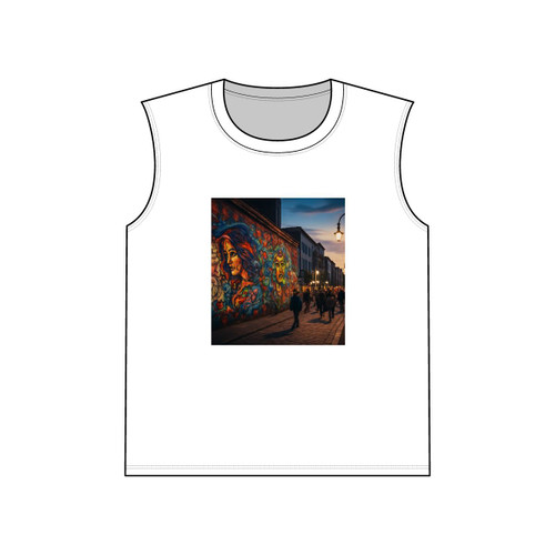 Berlin Graffiti Vibrance - Unisex Jersey Muscle Tank