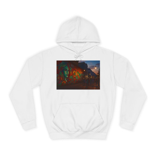 Berlin Graffiti Vibrance - Unisex College Hoodie