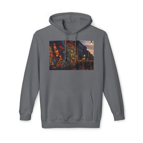 Berlin Graffiti Vibrance - Unisex Hooded Sweatshirt, Made in US