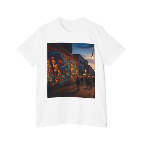 Berlin Graffiti Vibrance - USA-Made Unisex Short-Sleeve Jersey T-Shirt