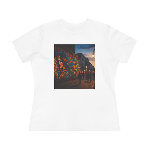 Berlin Graffiti Vibrance - Women's Cotton Tee
