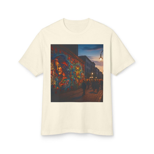 Berlin Graffiti Vibrance - Unisex Garment-Dyed Heavyweight Cotton Tee