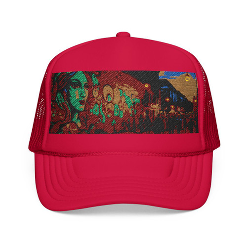 Berlin Graffiti Vibrance - Foam Trucker Hat (Embroidery)