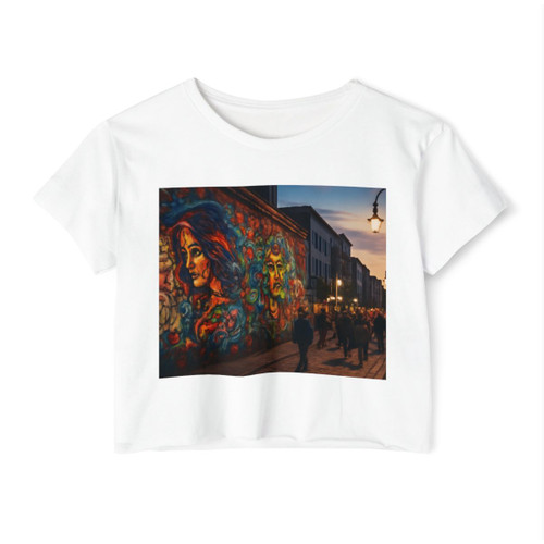 Berlin Graffiti Vibrance - Women's Festival Crop Top