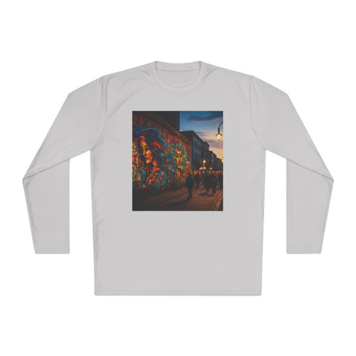 Berlin Graffiti Vibrance - Unisex Lightweight Long Sleeve Tee
