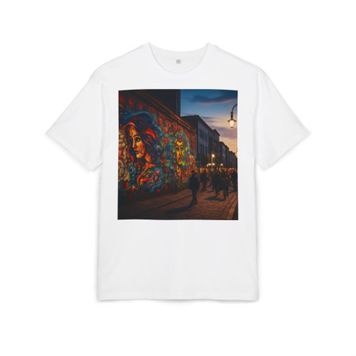 Berlin Graffiti Vibrance - Unisex Heavy Oversize Tee