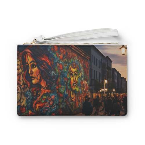 Berlin Graffiti Vibrance - Clutch Bag