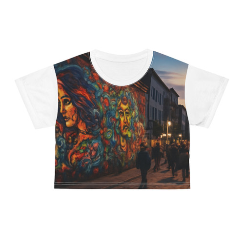 Berlin Graffiti Vibrance - Crop Tee (AOP)