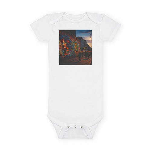 Berlin Graffiti Vibrance - Baby Short Sleeve Onesie®