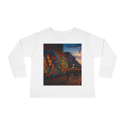 Berlin Graffiti Vibrance - Toddler Long Sleeve Tee