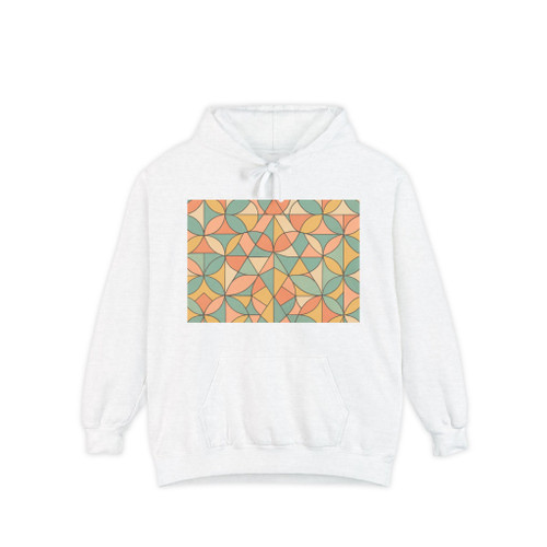 Geometric Harmony - Unisex Garment-Dyed Hoodie