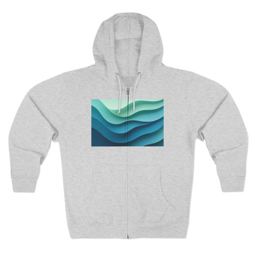 Ethereal Wave Dance - Unisex Zip Hoodie