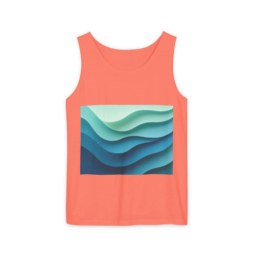 Ethereal Wave Dance - Unisex Garment-Dyed Tank Top