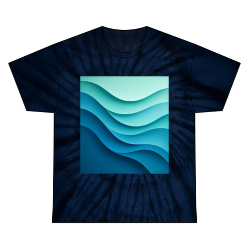 Ethereal Wave Dance - Unisex Tie Dye Cotton Tee