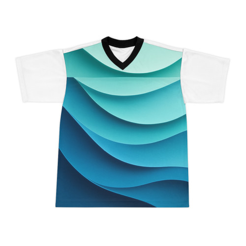 Ethereal Wave Dance - Unisex Football Jersey (AOP)