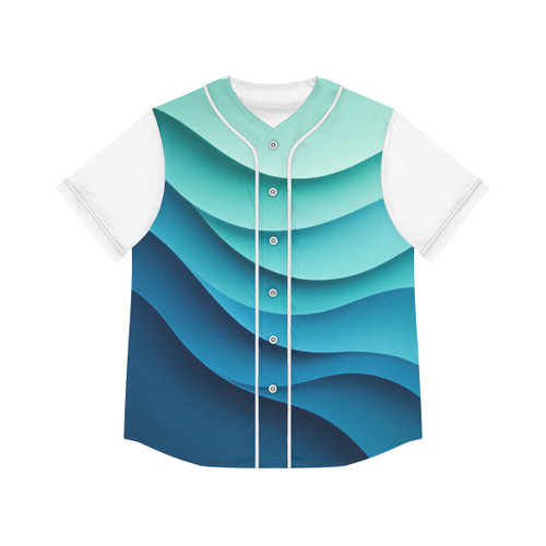 Ethereal Wave Dance - Women's Baseball Jersey (AOP)