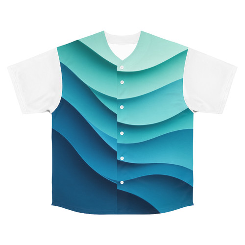 Ethereal Wave Dance - Men's Baseball Jersey (AOP)
