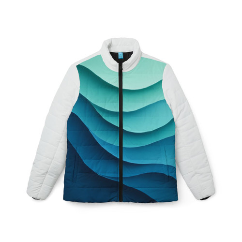 Ethereal Wave Dance - Women’s Puffer Jacket (AOP)