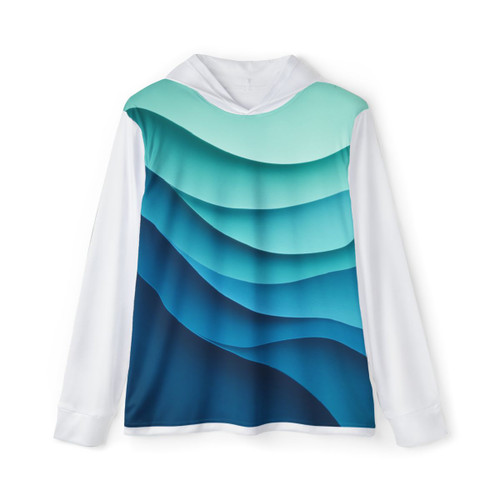 Ethereal Wave Dance - Men's Sports Warmup Hoodie (AOP)