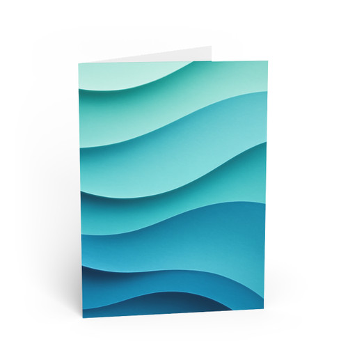 Ethereal Wave Dance - Greeting Cards