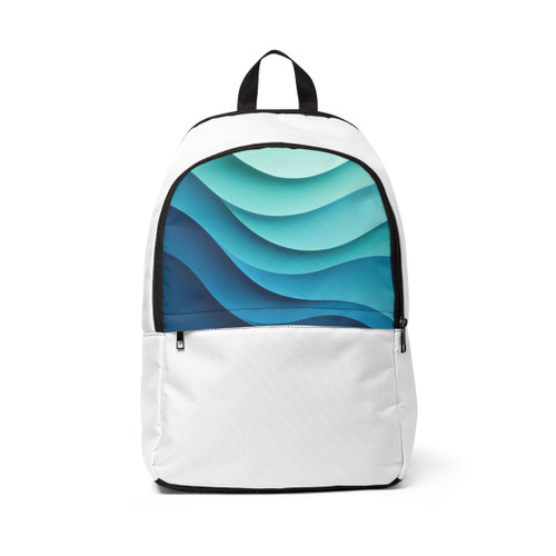 Ethereal Wave Dance - Unisex Fabric Backpack