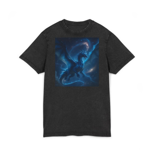 Celestial Storm Drake - Acid Washed Round Neck Tee