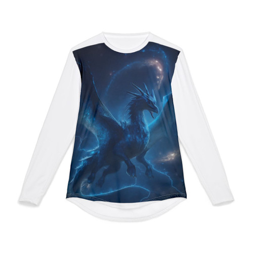 Celestial Storm Drake - Men's UV Protection Long Sleeve Shirt (AOP)