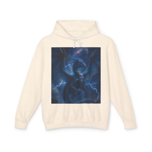 Celestial Storm Drake - Unisex Lightweight Hooded Sweatshirt