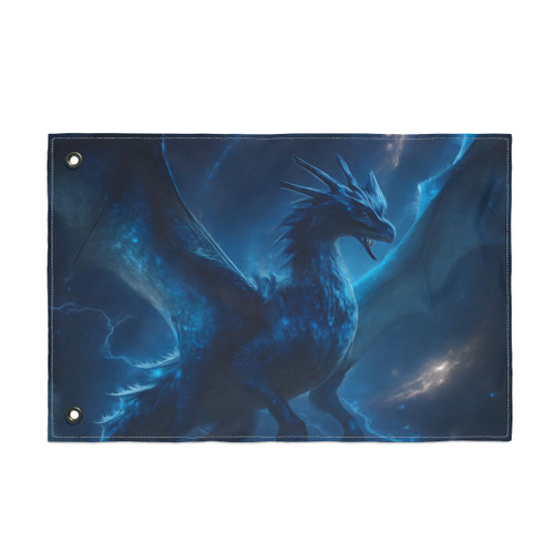 Celestial Storm Drake - Double Sided Flag