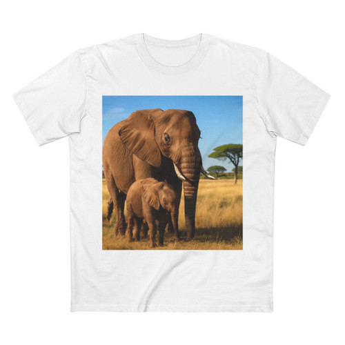 Gentle Elephant Embrace - Adult Staple Tee