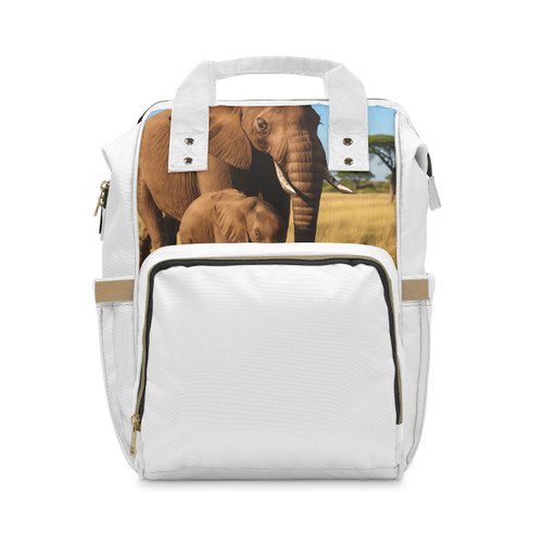 Gentle Elephant Embrace - Multifunctional Diaper Backpack